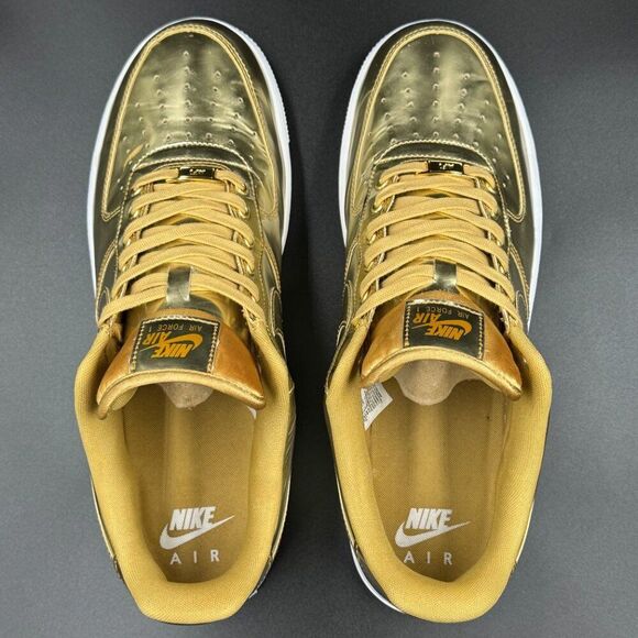Wmns Nike Air Force 1 SP 'Liquid Metal - Gold' - Picture 4 of 13